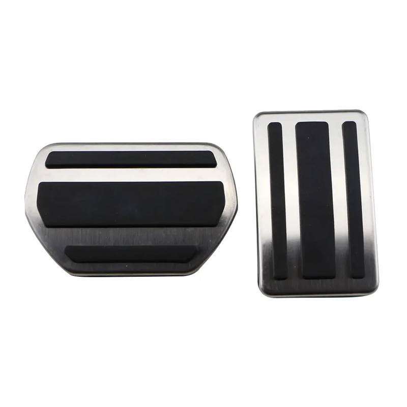 YYFHR Autopedalabdeckung, passend for Peugeot, 508, passend for Citroen, C5 C6 2012–2014, Zubehör, Edelstahlverkleidung, rutschfeste Kraftstoffbremse Fußbremspedalabdeckungen(AT pedal) von YYFHR