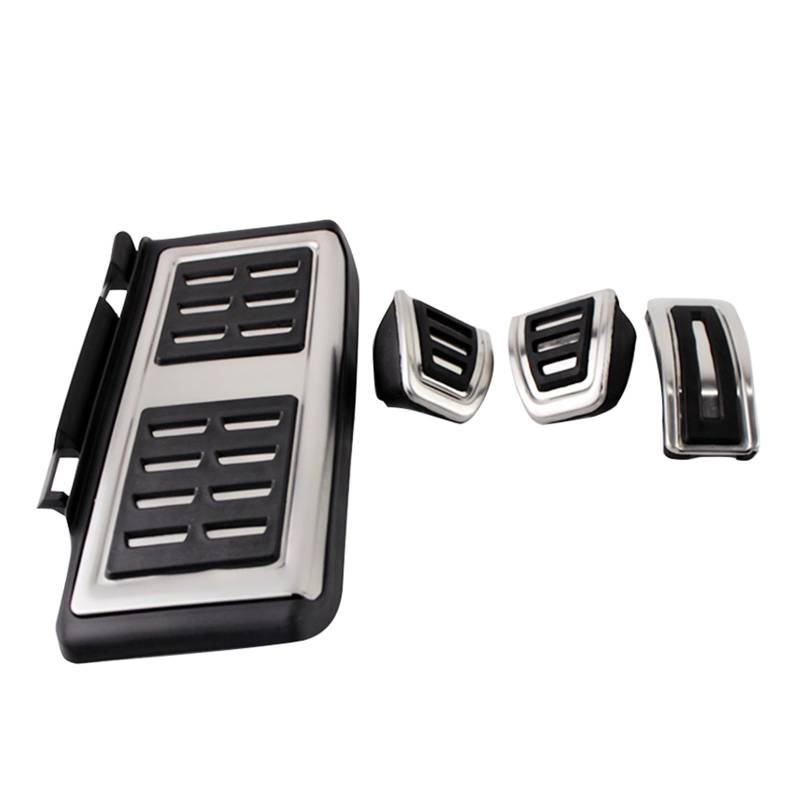 YYFHR Autopedalabdeckung, passend for Volkswagen, passend for Golf, 7 POLO 6R Tiguan 2 Seat Leon FR MK3 Skoda Octavia 3 A7 Zubehör for Gaspedal-Bremsbeläge Fußbremspedalabdeckungen(Footrest MT 4pcs) von YYFHR