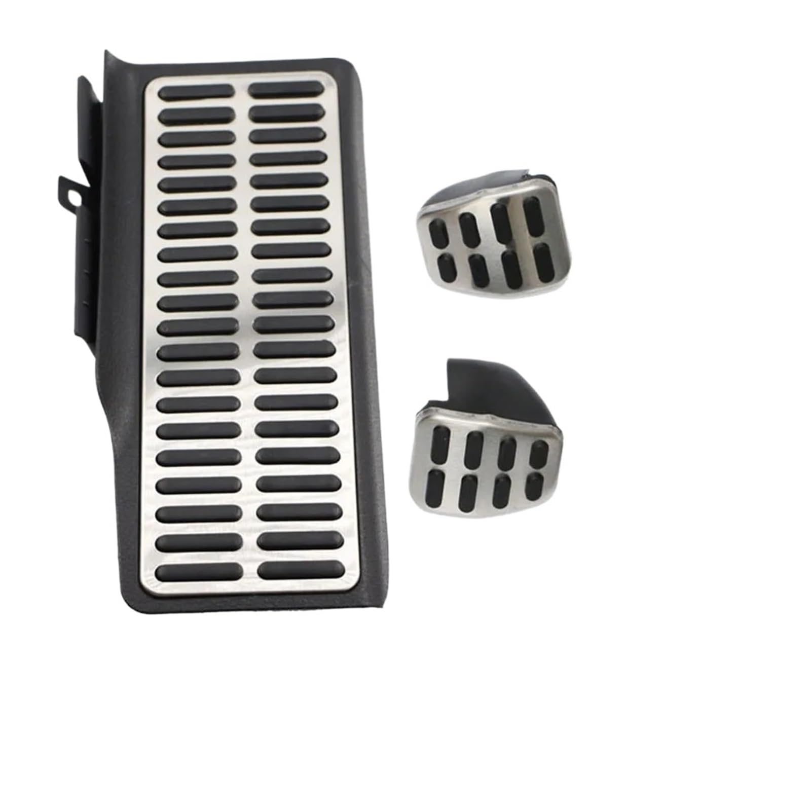 YYFHR Autopedalabdeckung, passend for Volkswagen, passend for Jetta, MK6 LHD, Edelstahl, Auto-Styling, Kraftstoffpedalpolster, Fußstütze Fußbremspedalabdeckungen(MT with rest pedal) von YYFHR