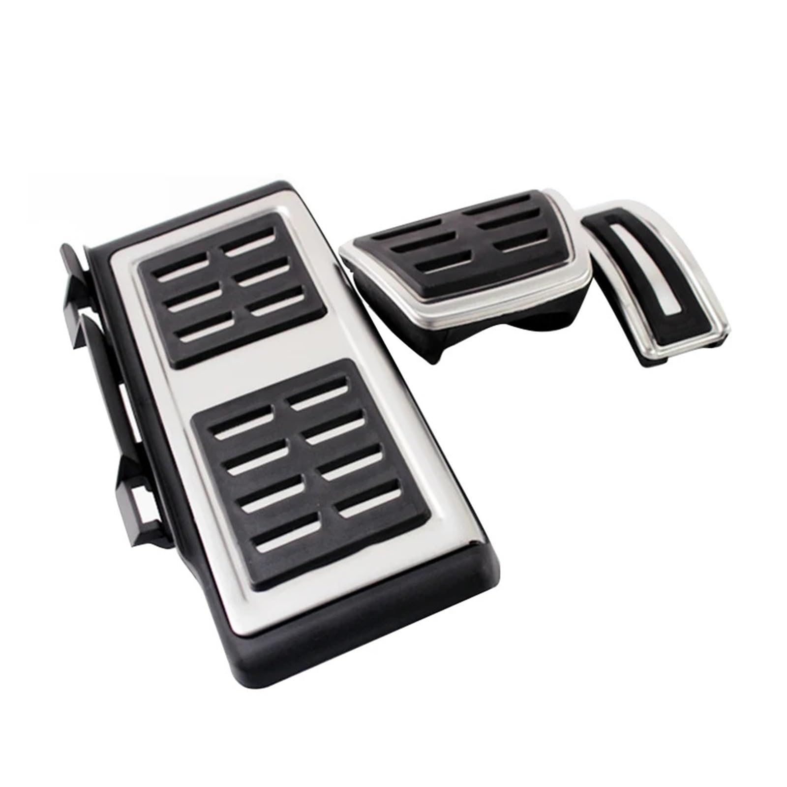 YYFHR Autopedalabdeckung, passend for Volkswagen, passend for Tiguan, 2 Mk2 Allspace, for Skoda Karoq 2017–2022, Kraftstoffbremszubehör Fußbremspedalabdeckungen(Footrest AT 3pcs) von YYFHR