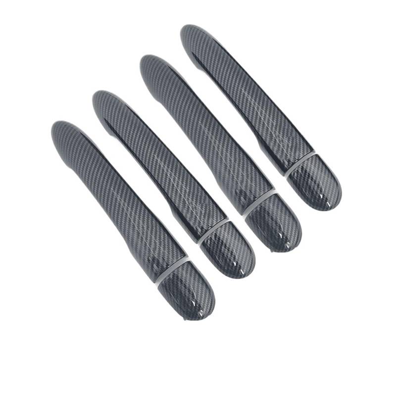 YYFHR Autotürgriffabdeckungen, passend for Renault, Megane MK2 2002–2008, Kohlefaser-Chrom-Styling-Zubehör Außengriffverkleidungsschutz(Carbon fiber) von YYFHR