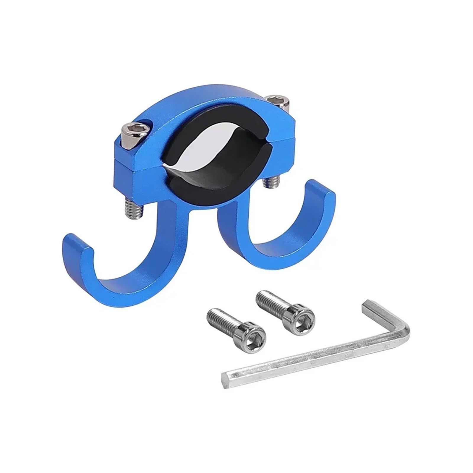 YYFHR Haken for Elektroroller, passend for Ninebot, Max G30 G30D F20 F30 F40, Haken for Aufhängen einer Tasche, Doppelklauen-Aufhänger-Gadget Scooter-Fronthakenaufsatz(Blue) von YYFHR