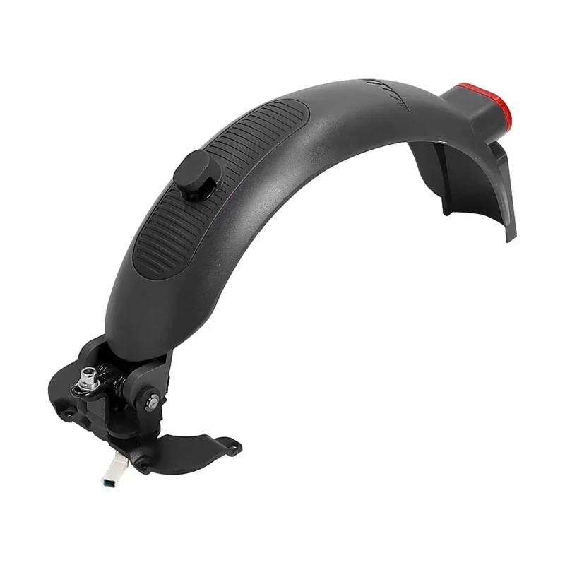 YYFHR Kotflügel hinten for Elektroroller, passend for Ninebot, MAX G30 G30D G30E, Reifenspritzschutz, Kotflügelteile mit Bremsfunktion Schmutzfänger für Motorroller(Black) von YYFHR