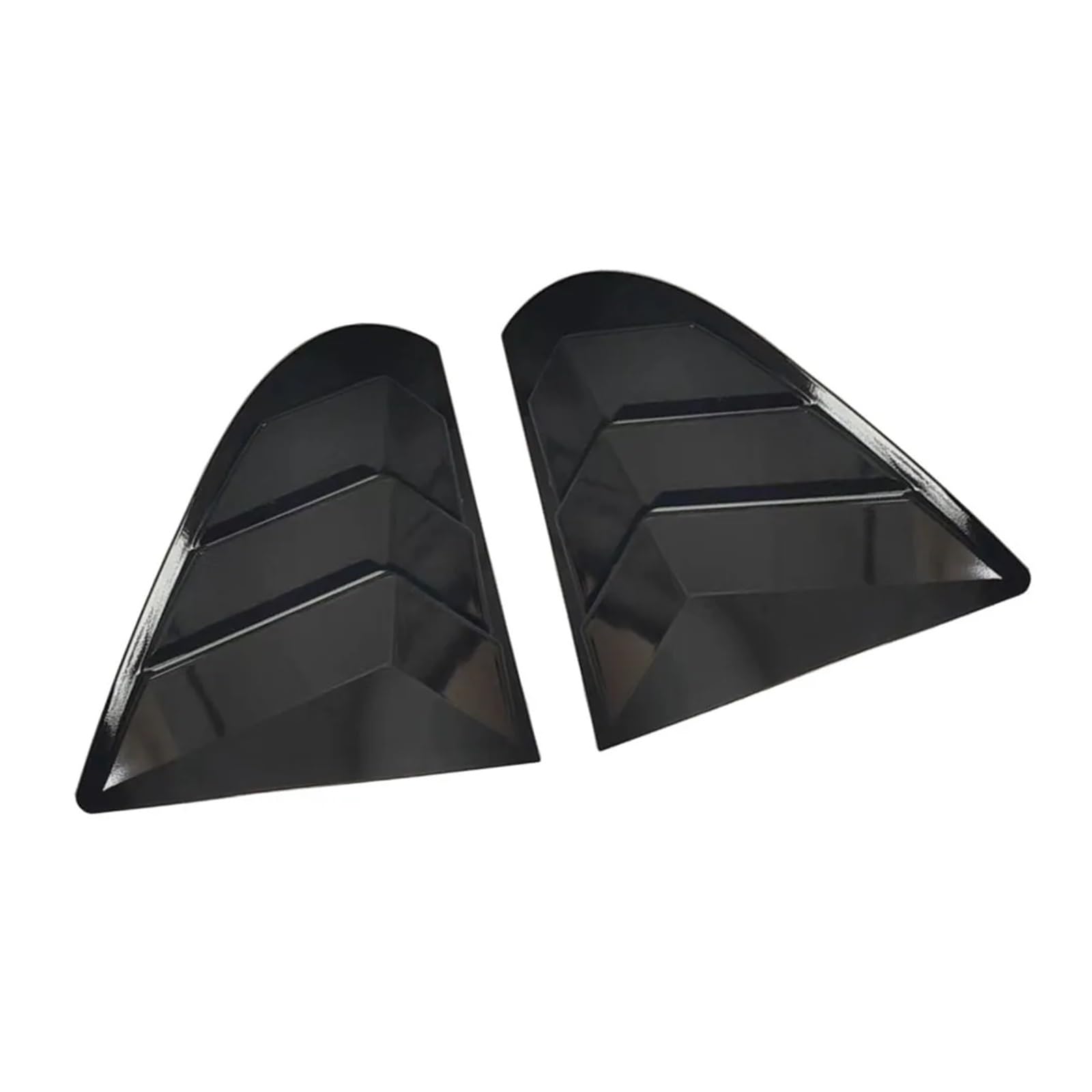 YYFHR Seitenschlitz-Fensterladen-Abdeckungsverkleidung, passend for Mitsubishi, Lancer EX X EVO 2008–2018, Autozubehör, Autoteile, Kohlefaser-Heckscheibe Auto-Hecktür-Glasladenabdeckung(Gloss Black) von YYFHR