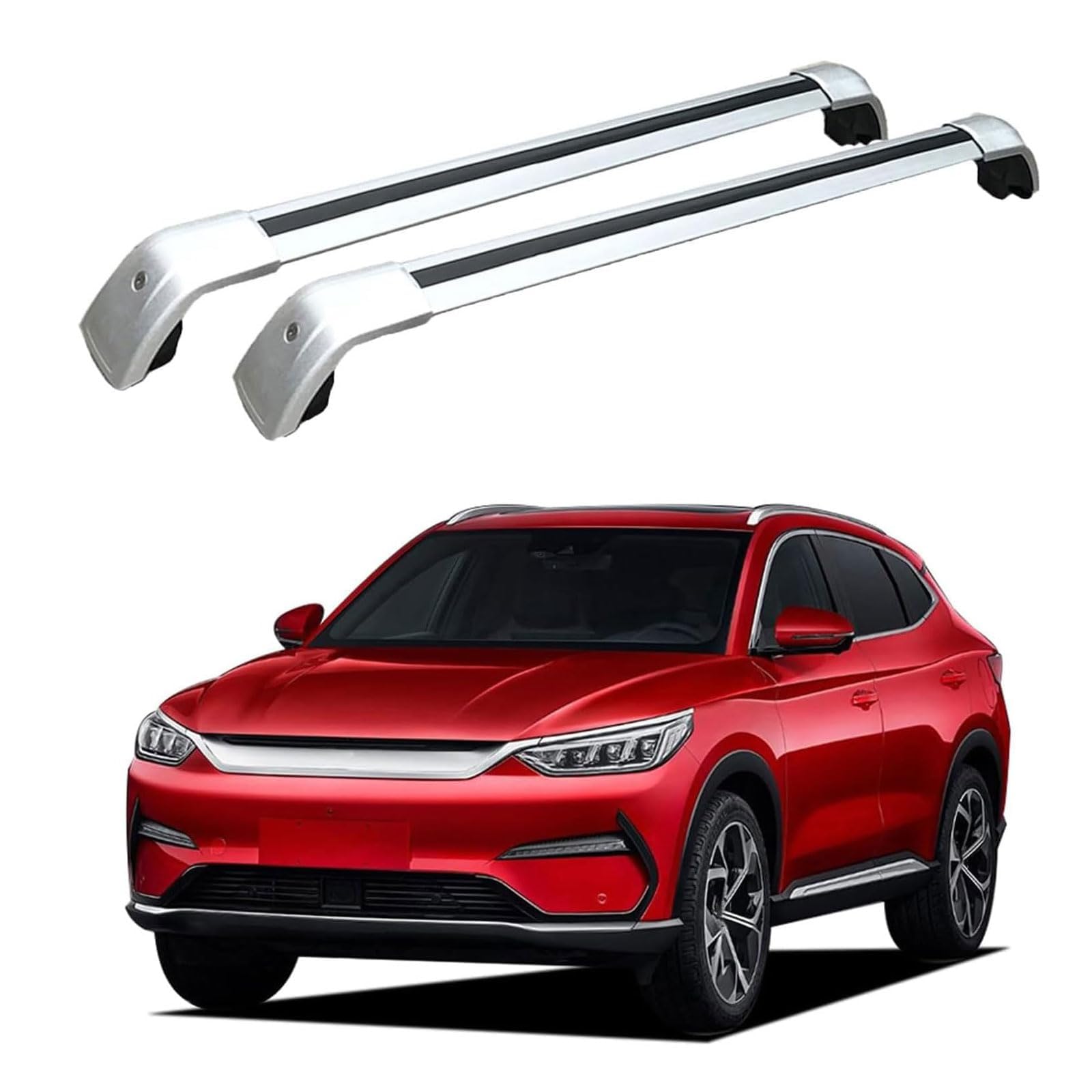 Autoträger Querträger,kompatibel mit Mitsubishi Xpander/Xpander Cross 2018-2023 2024 2025,Dachträger Querträger,2-Silver von YYFYYDS