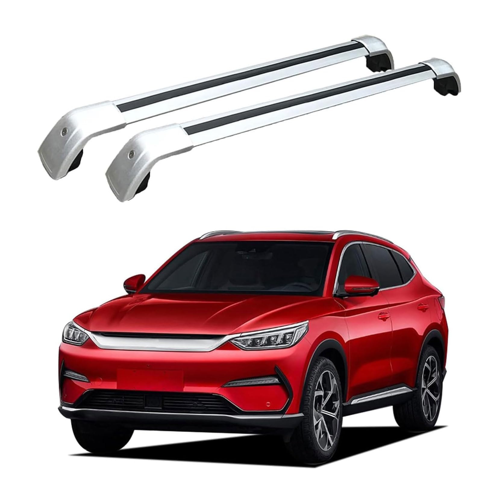 Autoträger Querträger,kompatibel mit Opel Vauxhall Crossland 2017-2022 2023 2024,Dachträger Querträger,2-Silver von YYFYYDS