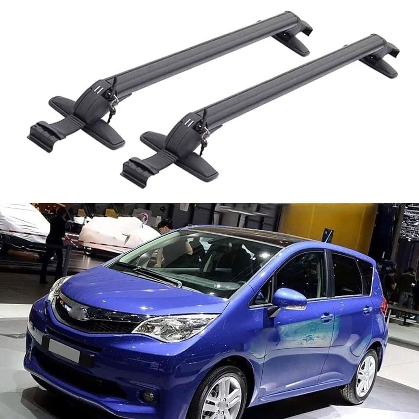 Autoträger Querträger,kompatibel mit Subaru Trezia Hatchback 2011-2016 2017 2018 2019,Dachträger Querträger von YYFYYDS