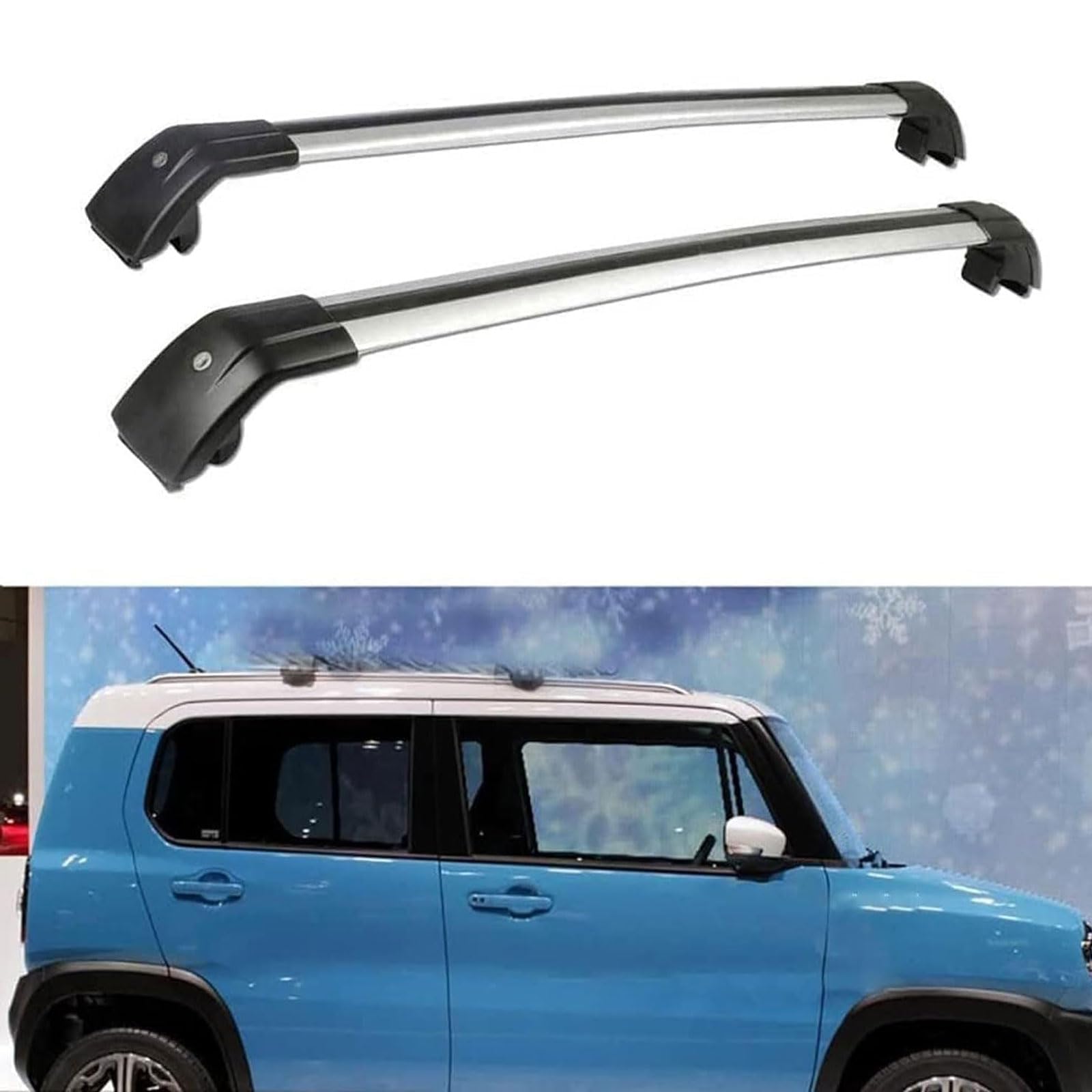 Autoträger Querträger,kompatibel mit Suzuki Hustler 2014 2015 2016 2017 2018 2019,Dachträger Querträger von YYFYYDS