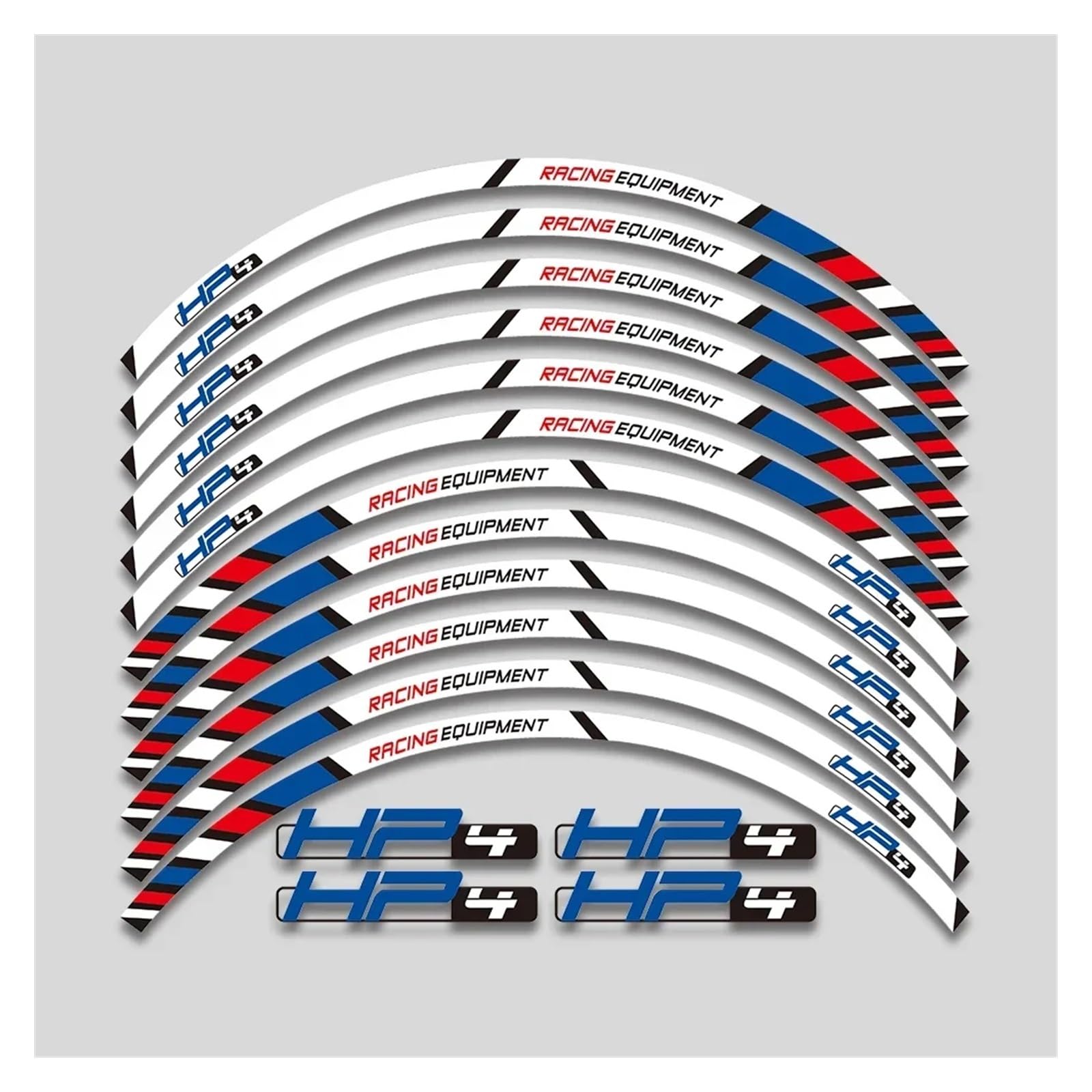 YYFhck Für HP4 HP6 Hp 4 6 S1000RR S 1000RR S 1000 Rr Motorrad Felge Räder Aufkleber Reflektierende Streifen Dekorieren Aufkleber Felgenband-Aufkleber(HP4 b) von YYFhck