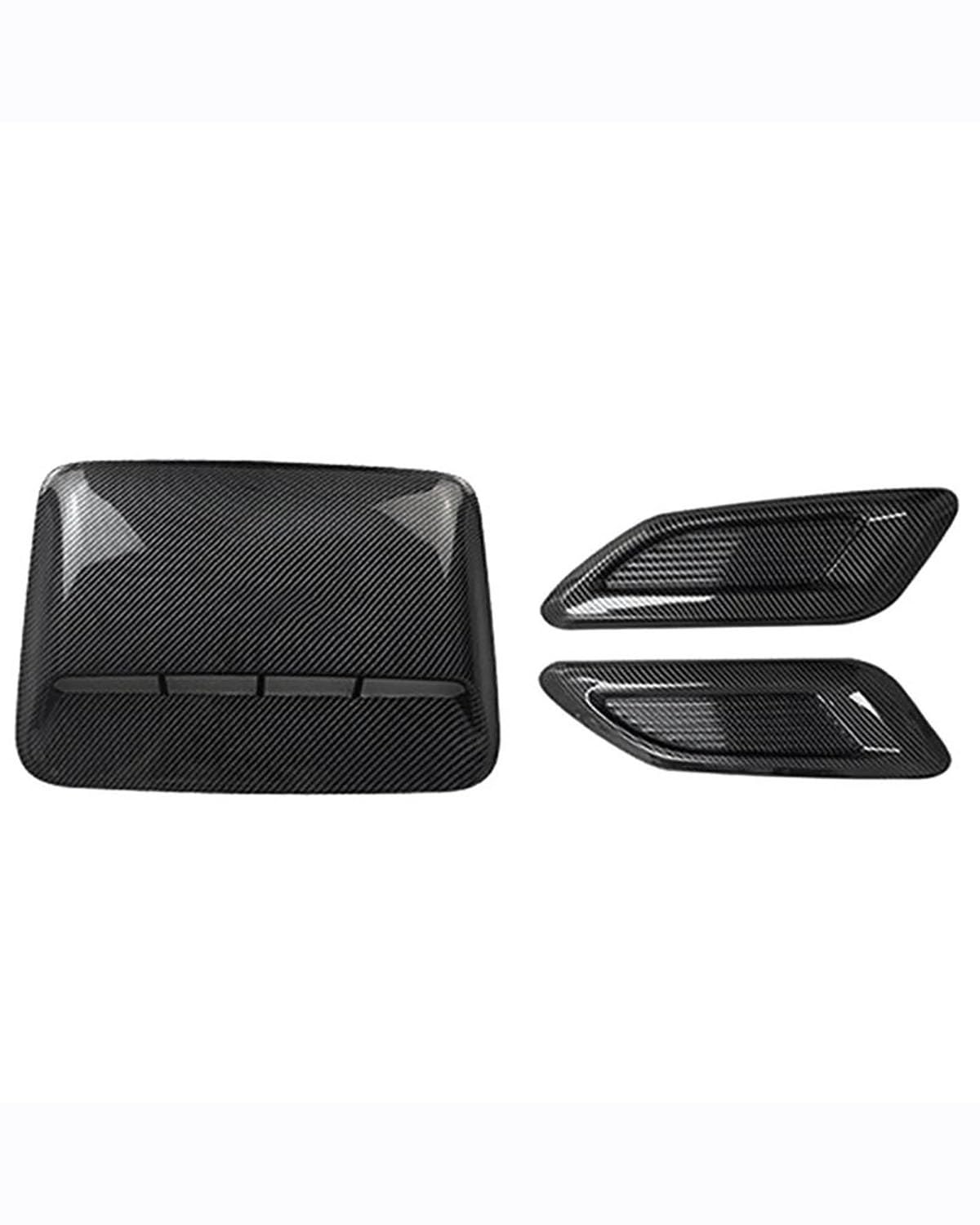 Lufteinlass Schaufel Auto Air Flow Intake Hood Scoop Vent Motorhaube Dekor Abdeckung Mitte Seite Luftauslass Haube Auto Außen Ersatzteile Universal von YYGGWL