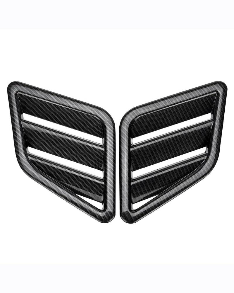 Lufteinlass Schaufel Für Ford Für Vauxhall Für Mustang Für Focus Für Fiesta 1 Paar Auto Vorderen Stoßfänger Haube Vent Air Outlet Universal Grill Abdeckung Trim(B) von YYGGWL