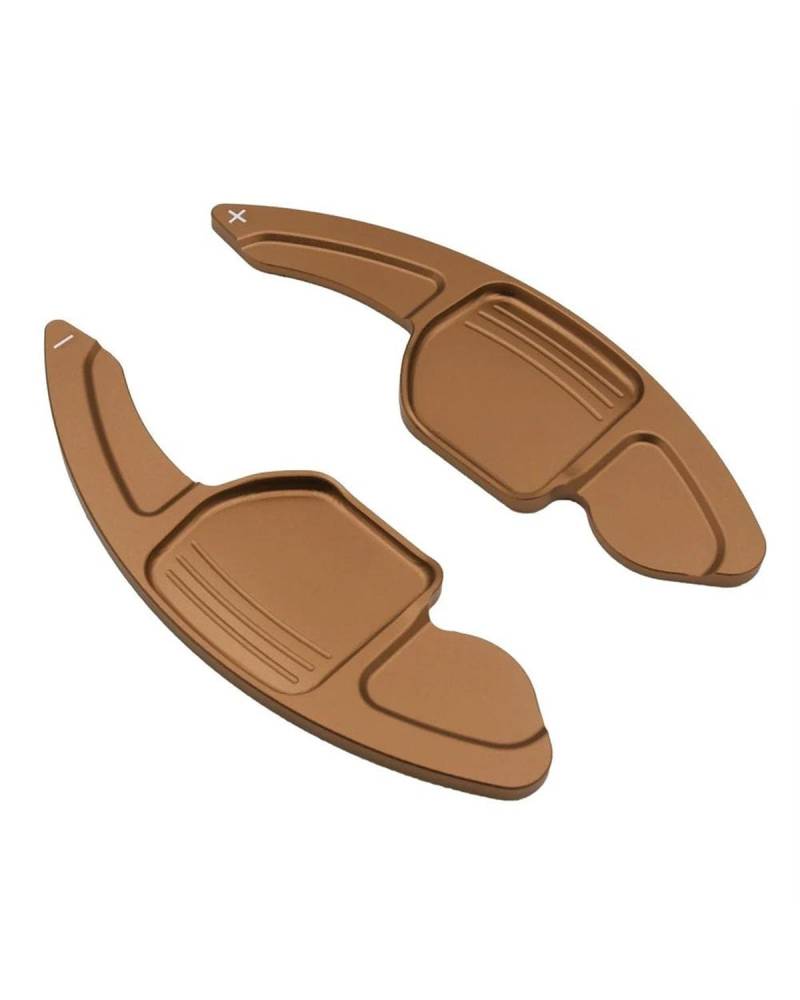 YYGGWL Lenkrad Schaltwippen Für Cupra Für Ateca 2018 2019 06/2020 Schaltwippe Auto Lenkrad Verlängerung Shifter Aufkleber Lenkradg Paddle (Color : Bronze-Style 1) von YYGGWL