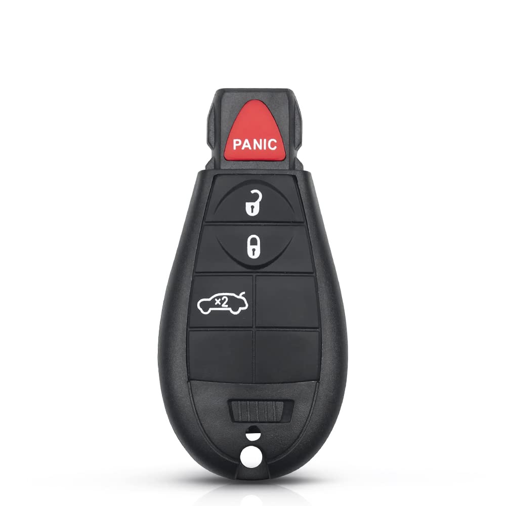 Funkschlüssel passend für Jeep Grand Cherokee 2008 2009 2010 2011 2012 2013 M3N5WY783X IYZ-C01C 433Mhz Smart Key Fob Uncut (Farbe: Blanko-Schlüsselgehäuse) von YYHHMM