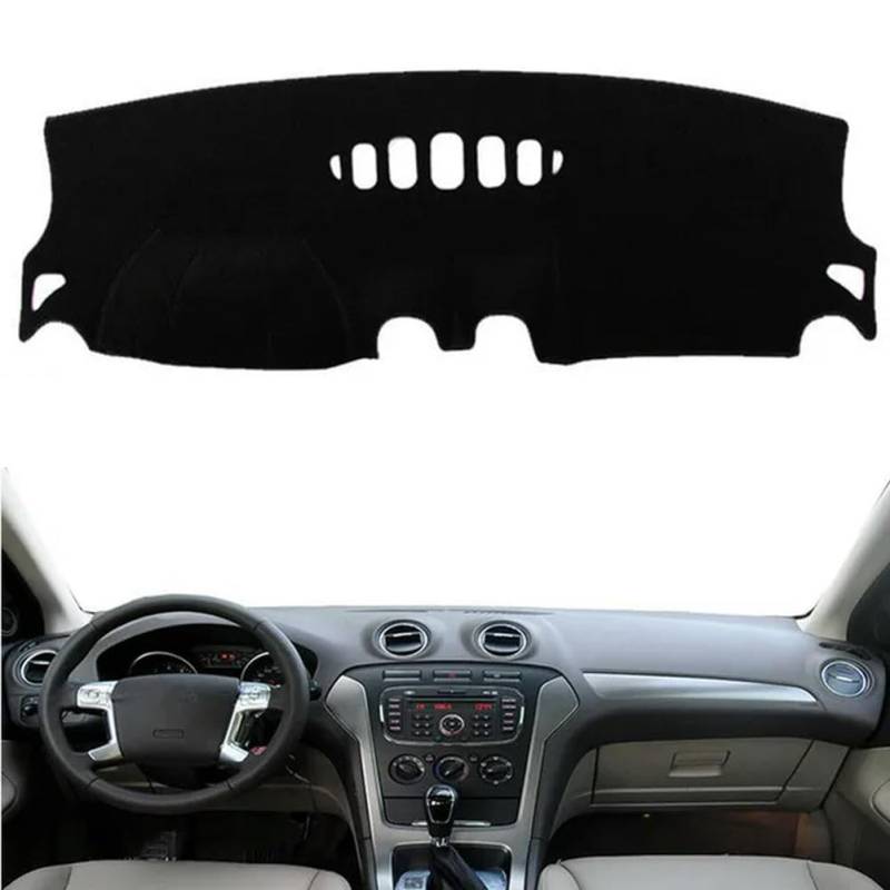 Auto-Armaturenbrett-Abdeckung, Armaturenbrett-Matte, für Ford Mondeo 2007 2008 2009 2010–2012, Armaturenbrett-Abdeckung, Rutschfester Teppich-Schutzschild von YYNLIN