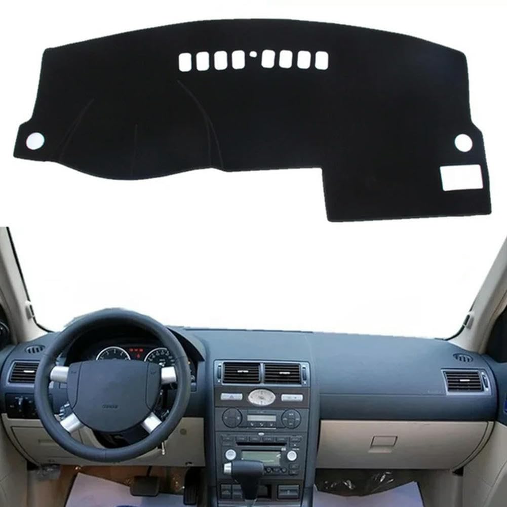 Auto-Armaturenbrett-Abdeckung, Armaturenbrett-Matte, für Ford Mondeo MK3 Fushion 2000–2006, Armaturenbrett-Abdeckung, Rutschfester Teppich-Schutzschild von YYNLIN