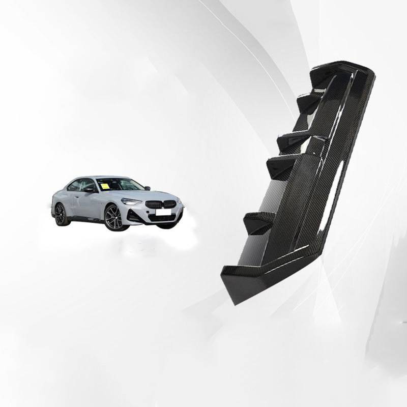 Auto Heckstoßstange Diffusor für BMW 2 Series G42 2 doors 2022 2023 2024, Hecklippe Diffusor Heckspoiler Splitter Lippe Bodykit Zubehör von YYQWEE