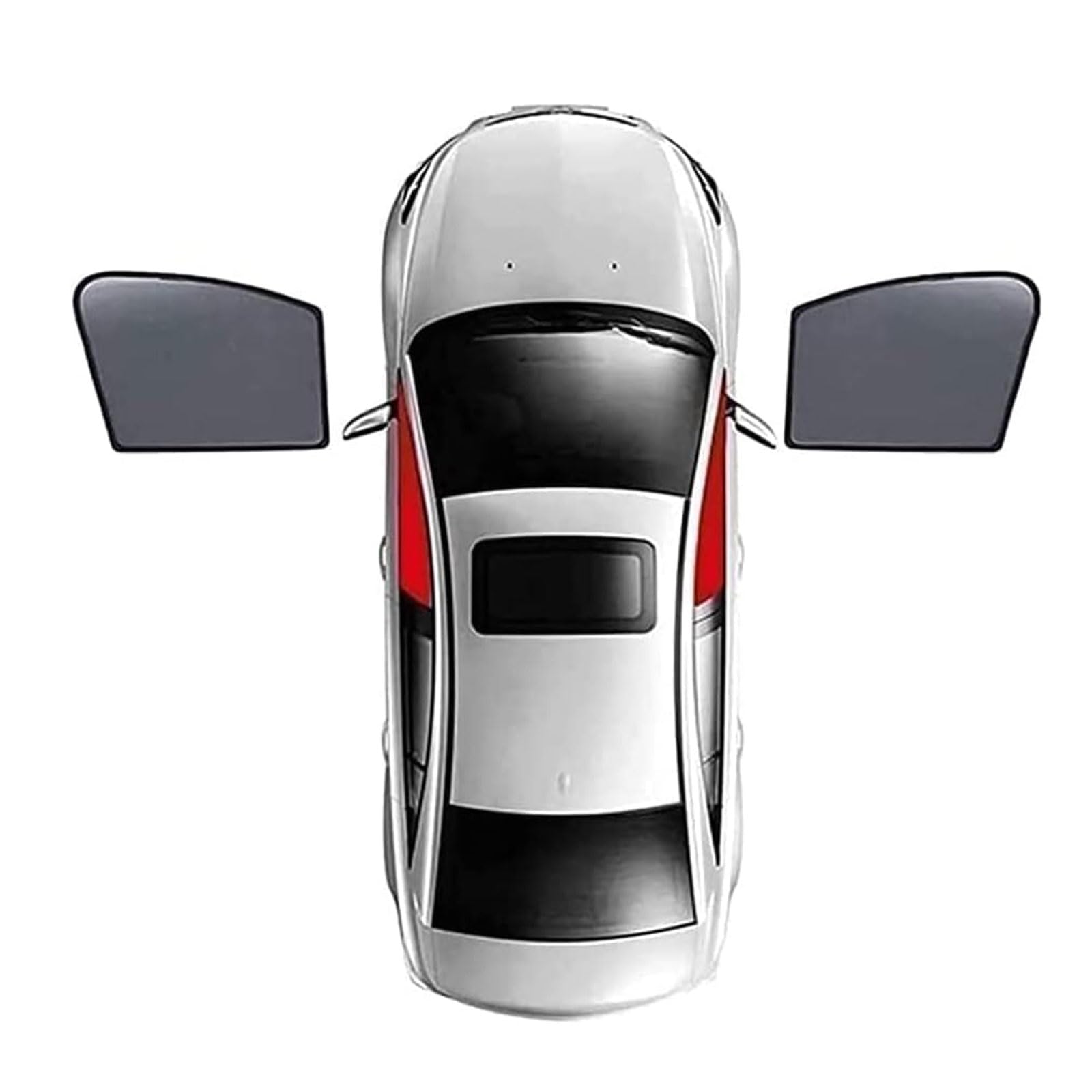 Auto Sonnenschutz Seitenscheibe für Audi Q7 2016-2020 2021 2022 2023 2024, Magnetisch Front Heck Seitenfenster Sonnenblende UV Schutz Zubehör,2pcs Front Window von YYQWEE