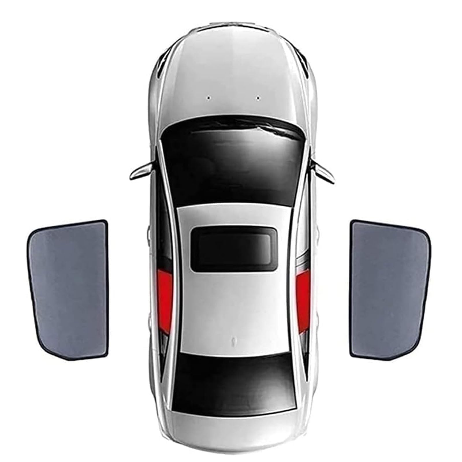 Auto Sonnenschutz Seitenscheibe für Mercedes Benz V260L 2016-2023 2024, Magnetisch Front Heck Seitenfenster Sonnenblende UV Schutz Zubehör,2pcs Rear Window von YYQWEE