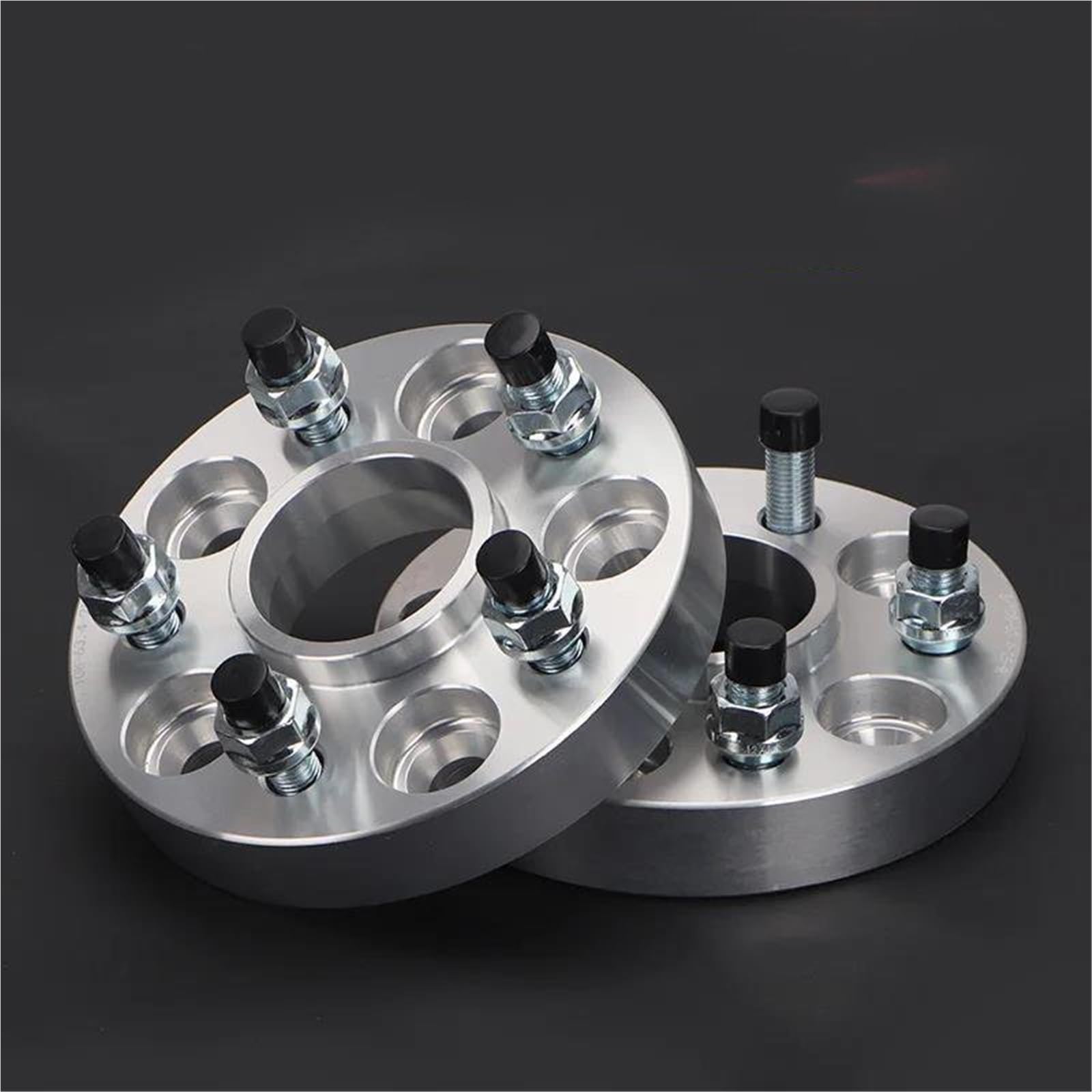 Ohrgeschmiedete Abstandshalter 2 STÜCK 15/20/25/30 Mm PCD 5x100 CB 54,1 Mm Spurverbreiterung Adapter Aluminium Spurverbreiterung Für TOYOTA Für Crown GT2000 Für Prius(15MM Silver) von YYTEMD