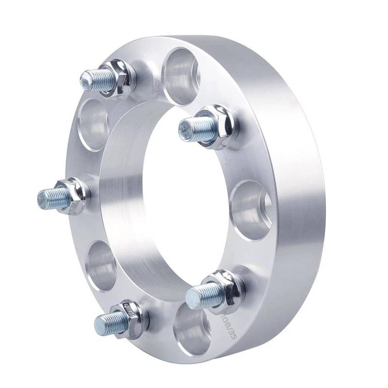 Ohrgeschmiedete Abstandshalter 2 Stück Geschmiedete Aluminium-Spurverbreiterungen 5 X 139,7 CB 108 Mm Flanschadapter Für Suzuki Für Jimny Für Sorento Auto-Zubehör(Silver 35mm) von YYTEMD