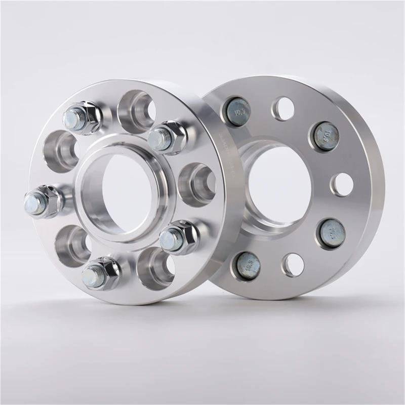 Ohrgeschmiedete Abstandshalter 2 Stücke 15/20/25/30/35mm Auto Aluminium Rad Verbreiterung Spacer Adapter PCD 5x115 CB 71,6mm Für Kia Für Amanit(Silver 15mm) von YYTEMD