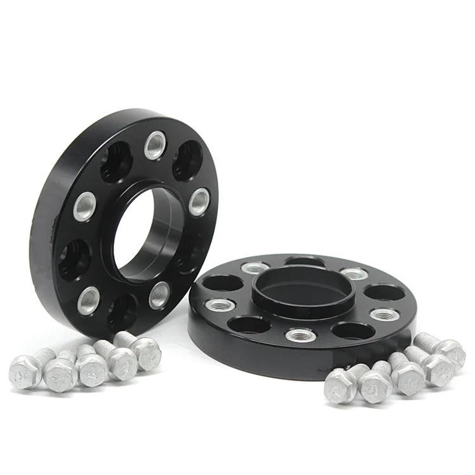 Ohrgeschmiedete Abstandshalter 2PCS 20/25/30/35/40/50/60/80mm Auto Aluminium Rad Spacer Adapter Für Für Magotan Für Scirocco Für CC(60mm Black) von YYTEMD