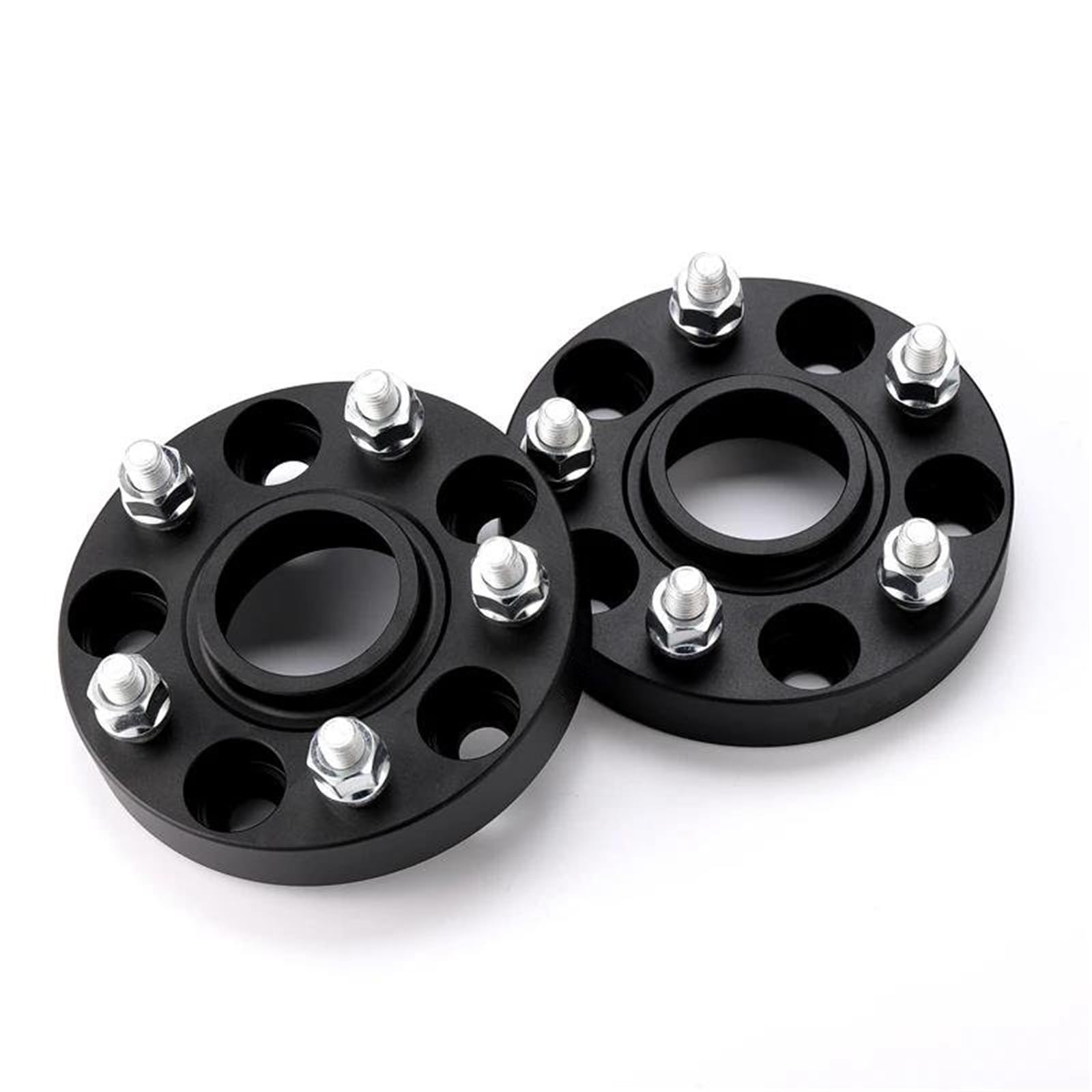 Ohrgeschmiedete Abstandshalter Auto Rad Verbreiterung Spacer Adapter PCD 5x114,3 PCD CB 71,6mm Für Jeep Für Wrangler Für Cherokee Für Liberty 2 Stücke (1 Paar)(Black 30mm) von YYTEMD