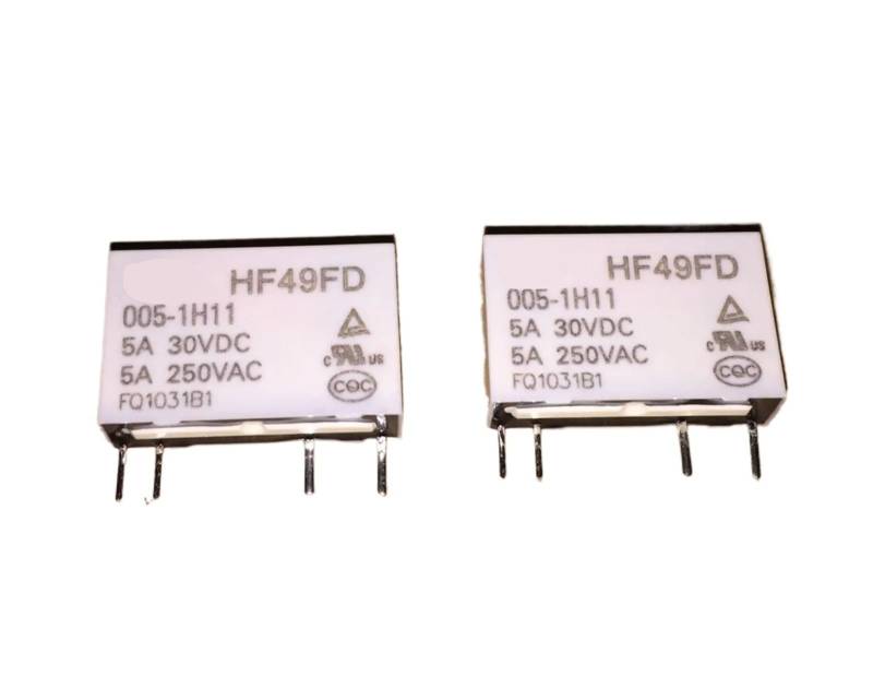 10pcs/lot HF relay HF49FD-005-1H11 HF49FD-012-1H11 HF49FD-024-1H11 replace PA1A JZC-49F HF49F 1H1 5A 250VAC 4pin YYVFLAUX(005V) von YYVFLAUX