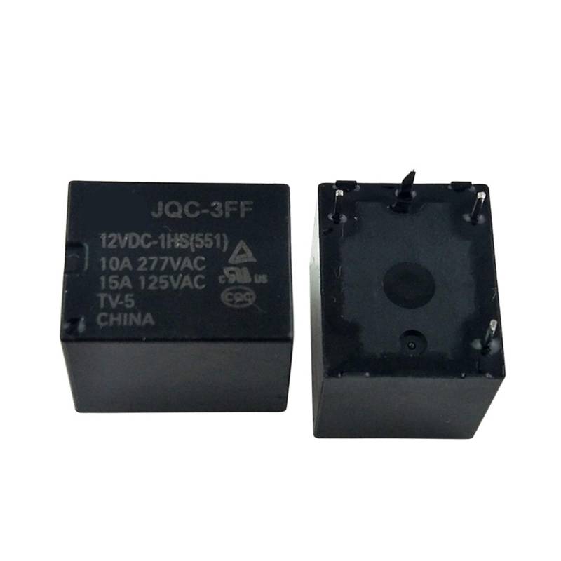 10pcs Jqc-3ff-12vdc-1zs 5vdc 12vdc 24vdc 5PIn 10a Relay YYVFLAUX(12V) von YYVFLAUX