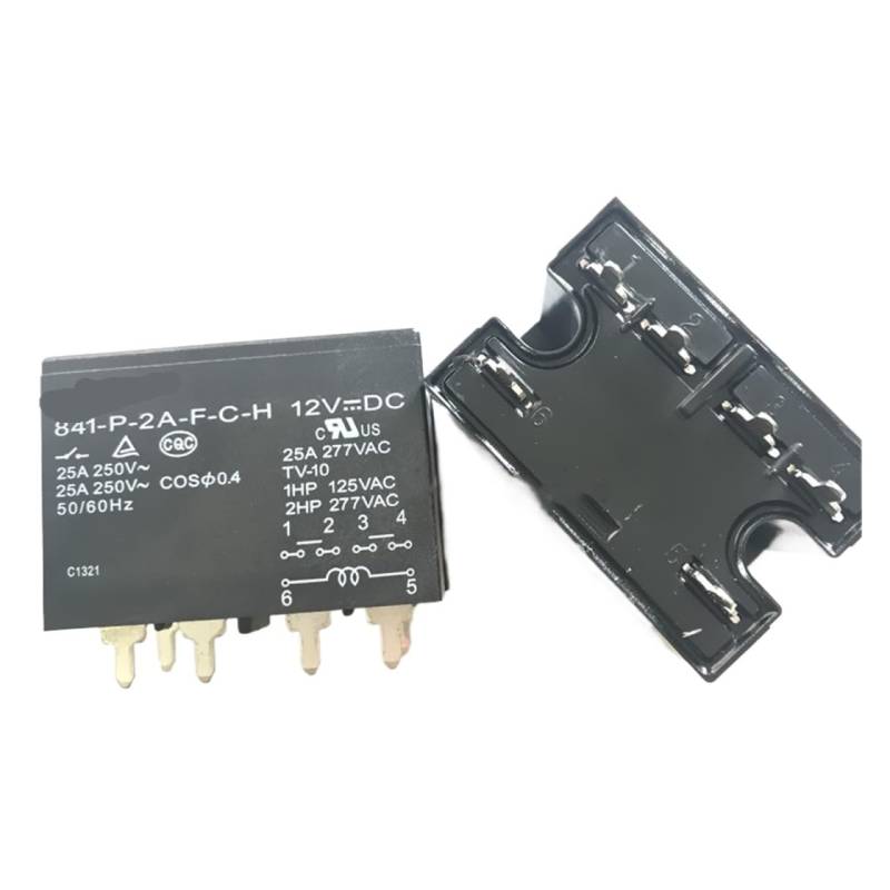 2PCS/5PCS Relay 841-P-2A-C-H 841-P-2A-C-H-24VDC 841-P-2A-C-H-12VDC 841 P 2A C H 24V 12V 25A 6PIN YYVFLAUX(One Size) von YYVFLAUX