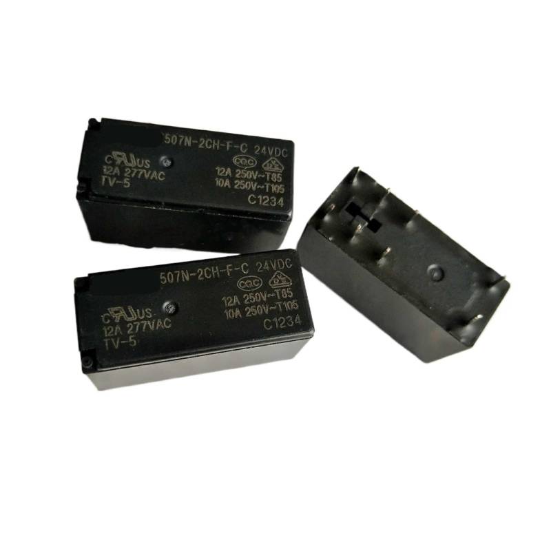 5PCS/LOT Relay 507-2CH-F-C-12VDC 507-2CH-F-C-24VDC 507-2CH-F-C 12VDC 507 2CH F C 12V 24V 12A 8PIN YYVFLAUX(507N-2CH-F-C 12VDC) von YYVFLAUX