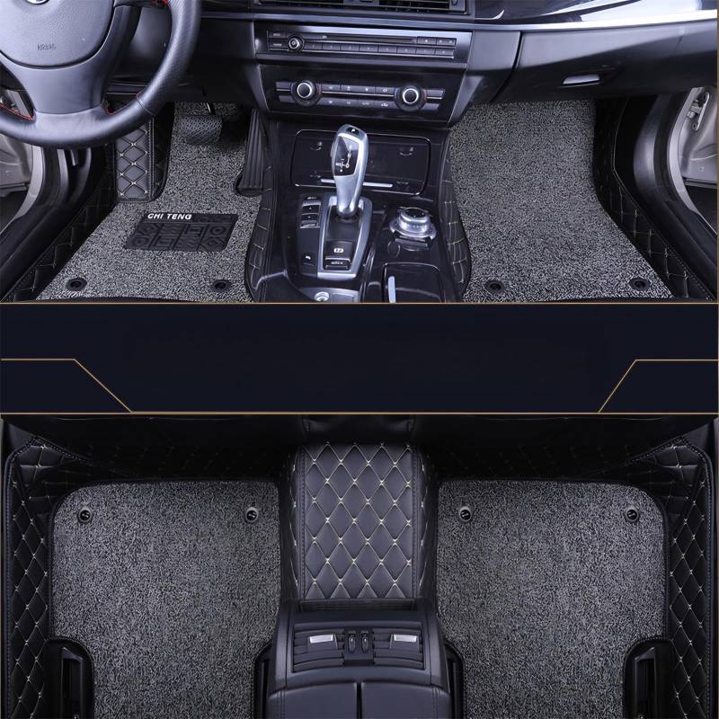 Auto Fussmatten Set für Audi A1 Coupe 2door 2010-2015,Antirutsch Auto fußmatten Satz,Universal Automatte,wasserdichte Automatte,D von YYYYDS