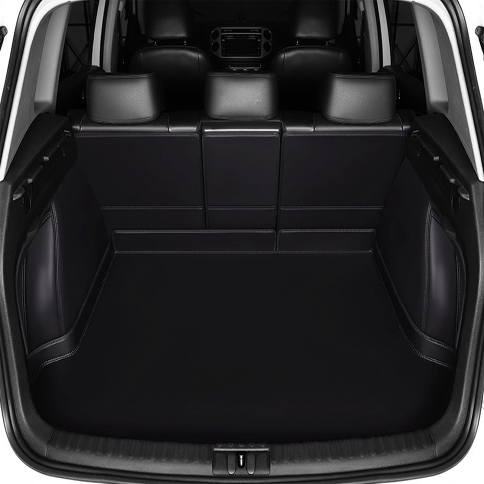Kofferraumwanne für Hyundai New SantaFe(7seats) 2019-2024,Kompletter Schutz Kofferraum Auto Futter,passgenaue kofferraummatten,Kofferraum schutzmatte,Innenraum ZubehöR,B-full enclosure von YYYYDS
