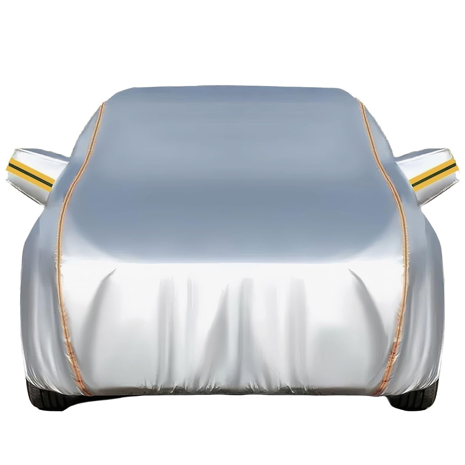 Autoabdeckung Für Hyundai I30, Maßgeschneiderte Zusammenklappbare Oxford-Autoabdeckung UV-Schutz, Winddicht Und Staubdicht, Outdoor Atmungsaktive Leichte Wasserdicht Vier-Jahreszeiten-Garage(Silver) von YZBOSH