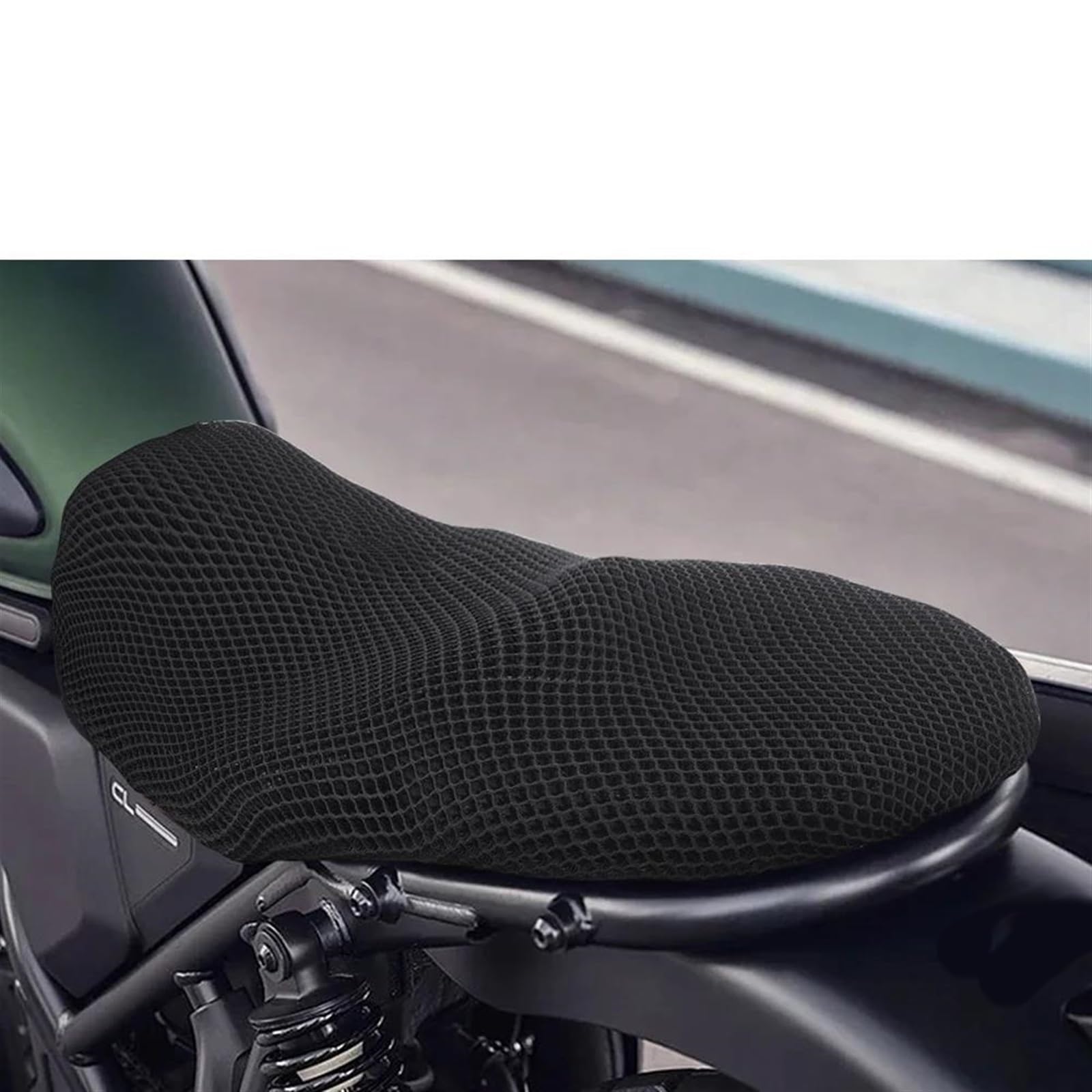 YZCSYBBF CL250 CL300 CL500 SCL500 Motorrad Anti-Rutsch 3D Mesh Stoff Sitzbezug Atmungsaktiv Wasserdichtes Kissen von YZCSYBBF