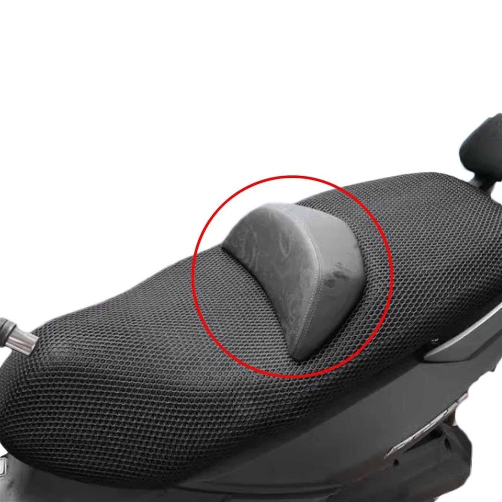 YZCSYBBF Für VOGE SR4 MAX SR4MAX Nylongewebe Sattelsitzbezug Motorrad 3D Atmungsaktives Sonnenschutznetz Schutzkissen(Black1) von YZCSYBBF