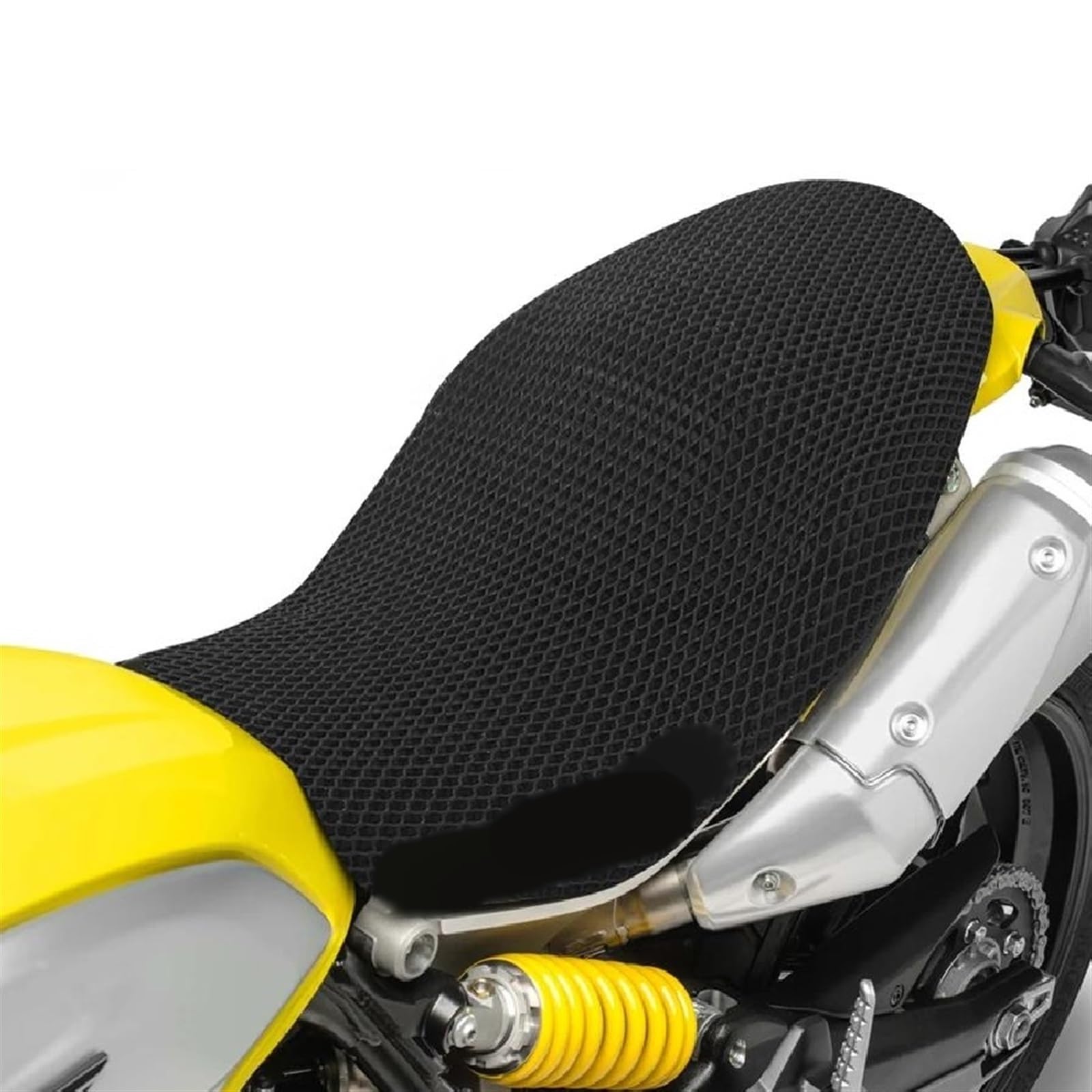 YZCSYBBF Sattelschutz-Sitzbezug Aus Spezialgewebe Für Motorrad, Atmungsaktives 3D-Mesh-Sitzkissenbezug Für Ducati Scrambler 1100 Sport Pro Sitzschoner von YZCSYBBF