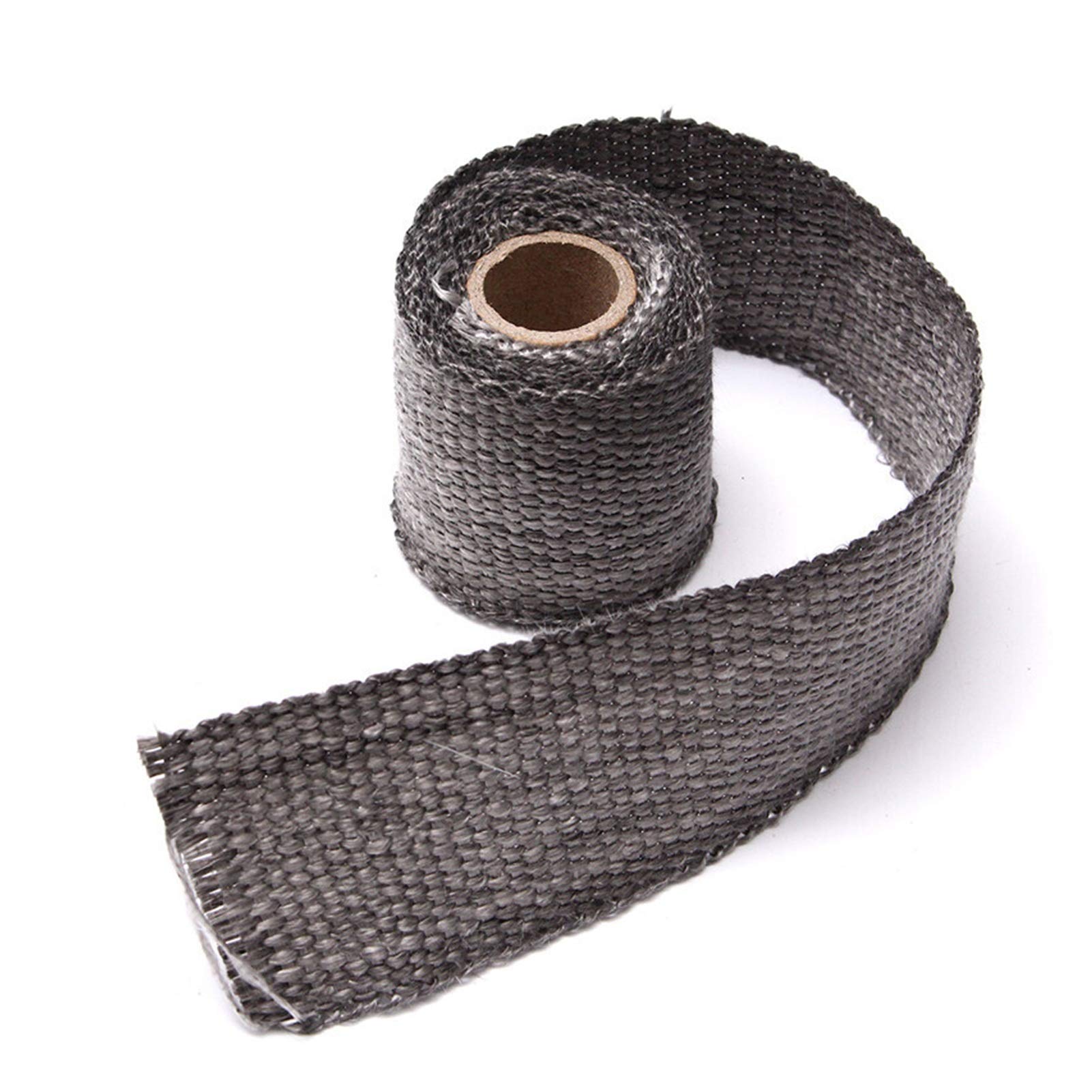 Hitzeschutzband 2 stücke 1,5m auto motorrad auspuff wrap rohre header wärmeisolierung rollenband turbo wärmeabgas thermische wickelband universal(Gray) von YZWHKJ