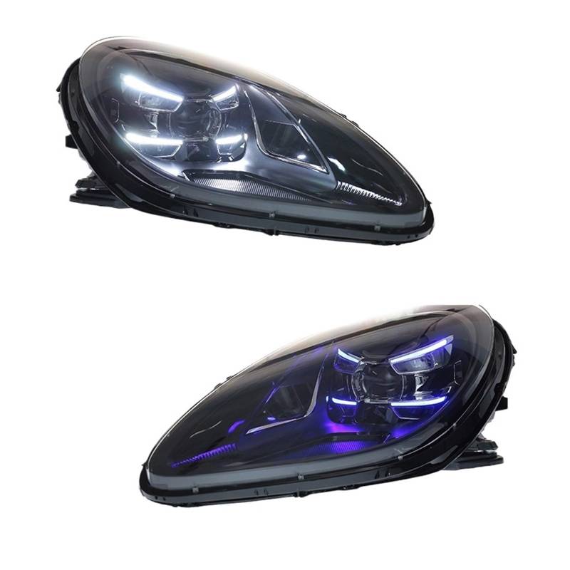 1 paar Auto Licht LED Matrix Laser Scheinwerfer Kompatibel for Macan 2014-2018 Upgrade Neue Kopf Lampen Montage blinker(1) von YaLiYa