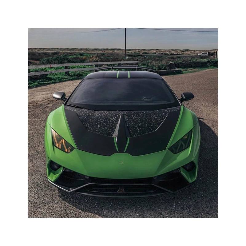 1016 trockene Vollcarbon-Motorhaube Motorhaube Kompatibel for Lamborghini Huracan LP610-4 LP580-2 2014-2018(Forged Carbon Fiber) von YaLiYa