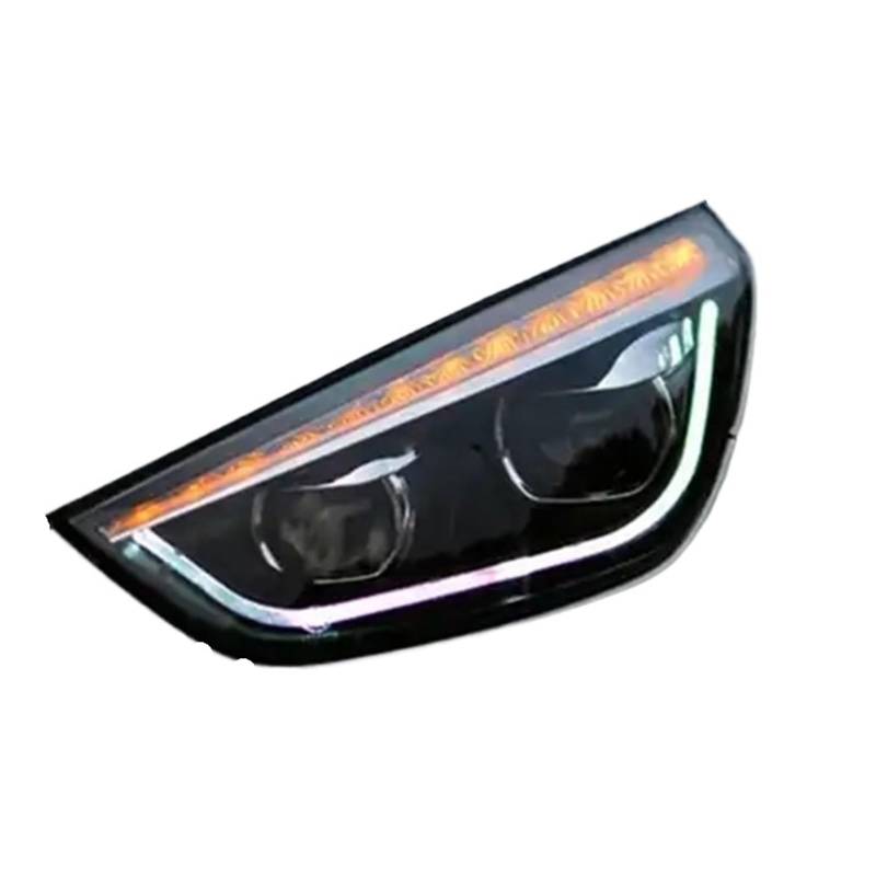 Auto Styling Kompatibel for Hyundai IX35 Scheinwerfer 2009-2017 IX35 Kopf Lichter DRL Blinker Fernlicht Projektor objektiv von YaLiYa