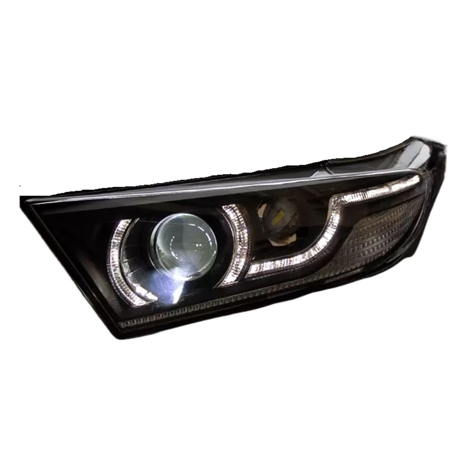 Auto Styling Kompatibel for Toyota Highlander Scheinwerfer 2012-2014 Highlander Scheinwerfer DRL Blinker High-Beam Projektor Objektiv von YaLiYa