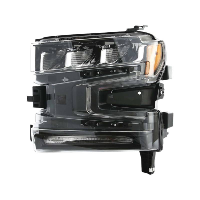 Kompatibel for Chevy Silverado 1500 2019 2020 2021 Voll-LED-Scheinwerferbaugruppe mit Glühlampe, Beifahrer, rechte Seite, RH, Autozubehör von YaLiYa