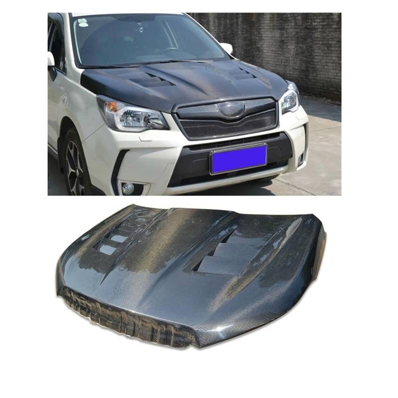 Kompatibel for Subaru Forester XV Lions Modifizierten Kohlenstoff-Faser Motor Front Hood Mesh Sti Aussehen Teile Surround(Fourth generation fo) von YaLiYa