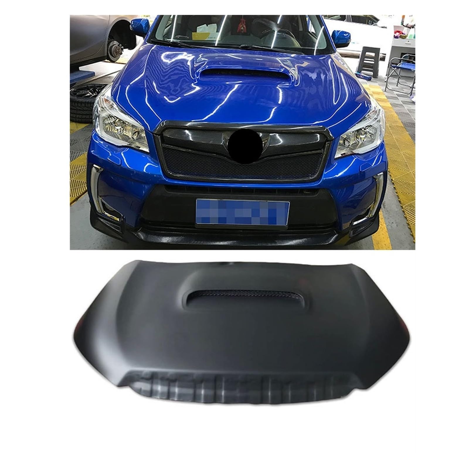 Kompatibel for Subaru Forester XV Lions Modifizierten Kohlenstoff-Faser Motor Front Hood Mesh Sti Aussehen Teile Surround(Fourth generation fo-02) von YaLiYa