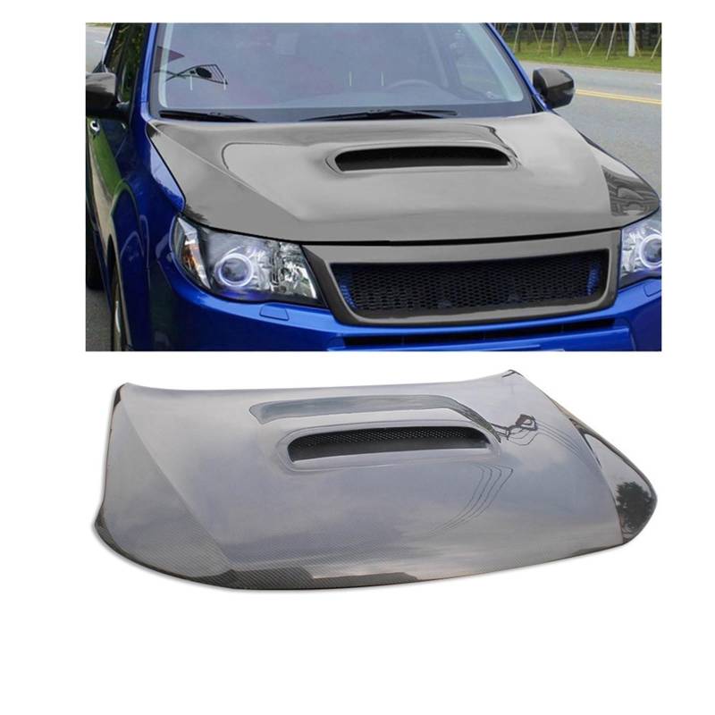 Kompatibel for Subaru Forester XV Lions Modifizierten Kohlenstoff-Faser Motor Front Hood Mesh Sti Aussehen Teile Surround(Three generations of-01) von YaLiYa