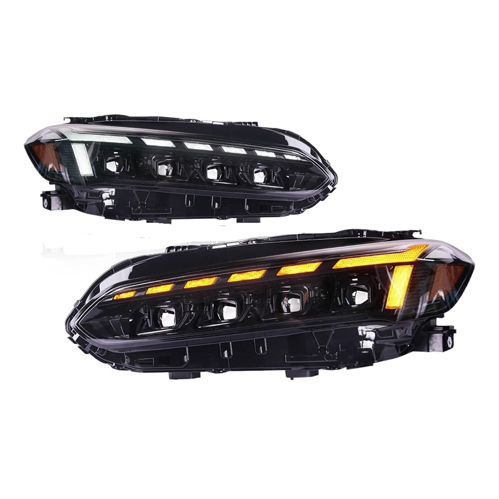 Paar Auto-Styling-Auto-Scheinwerfer-Baugruppe, kompatibel for Honda Civic FK7 FK8 FK1 FK4, LED-Kopflampe, Auto-Tuning-Lichtteile, Plug-and-Play(B) von YaLiYa