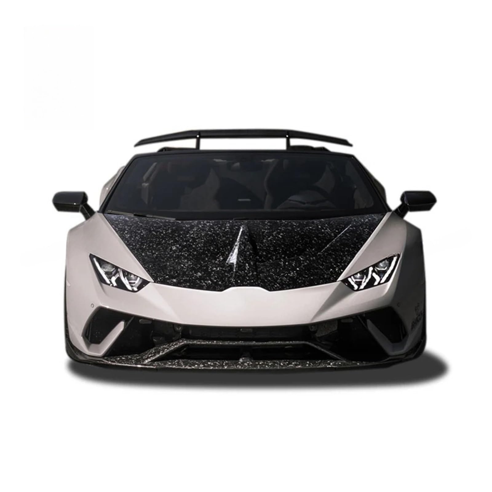 Vollcarbon-Frontmotorhauben-Entlüftungsabdeckung Kompatibel mit Lamborghini Huracan LP610 LP580 1016 Style(Single sided carbon) von YaLiYa