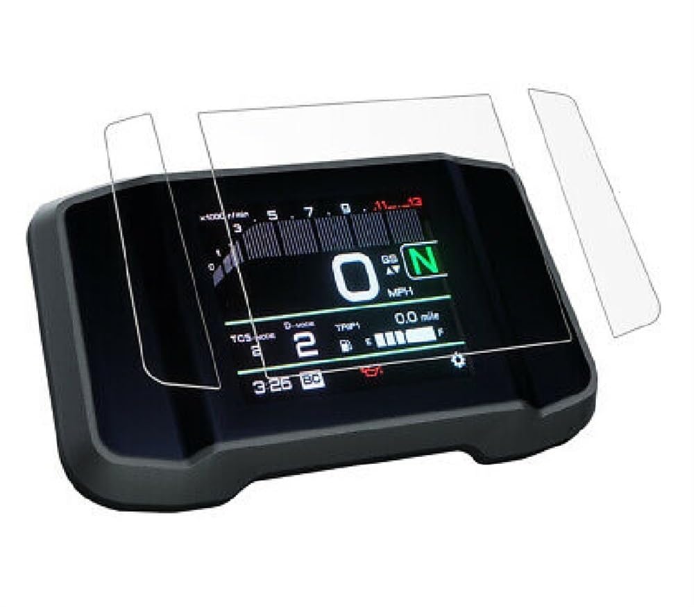 Armaturenbrett-Kratzschutz für Motorrad Motorrad Zubehör Instrument Dashboard Tacho Schutz Film Bildschirm Für Y&AMAHA MT-09 FZ-09 2021 2022(Four Sets) von YaSao