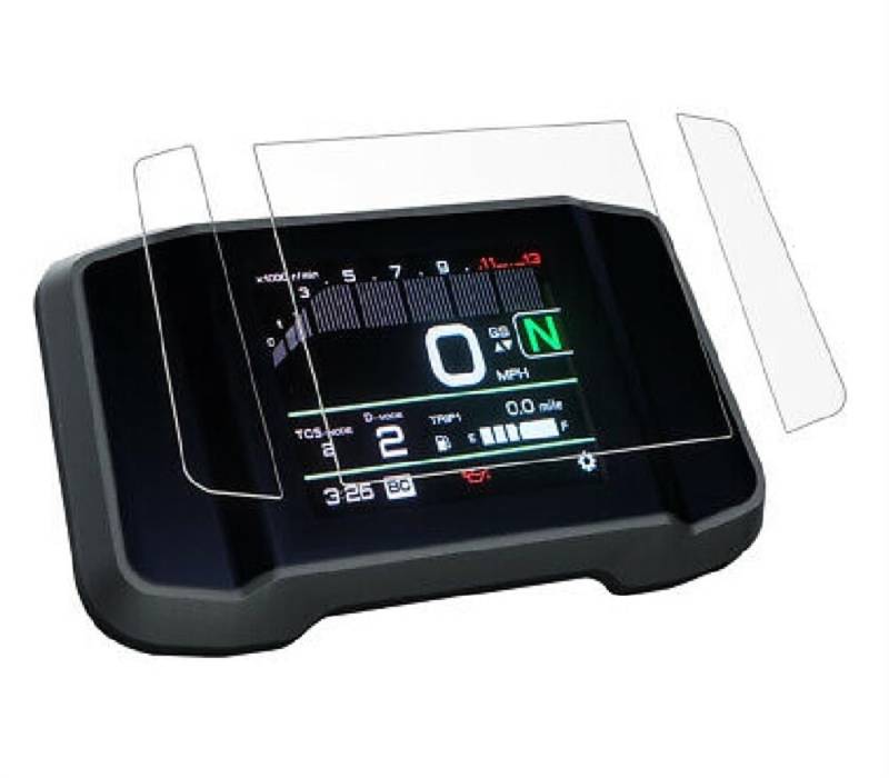 Armaturenbrett-Kratzschutz für Motorrad Motorrad Zubehör Instrument Dashboard Tacho Schutz Film Bildschirm Für Y&AMAHA MT-09 FZ-09 2021 2022(One Set) von YaSao